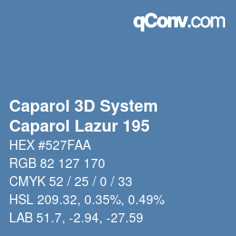 カラーコード: Caparol 3D System - Caparol Lazur 195 | qconv.com