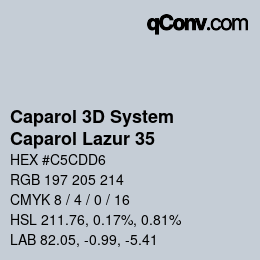 カラーコード: Caparol 3D System - Caparol Lazur 35 | qconv.com