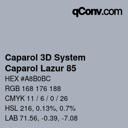 カラーコード: Caparol 3D System - Caparol Lazur 85 | qconv.com