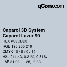 カラーコード: Caparol 3D System - Caparol Lazur 90 | qconv.com