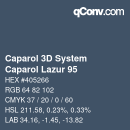 カラーコード: Caparol 3D System - Caparol Lazur 95 | qconv.com