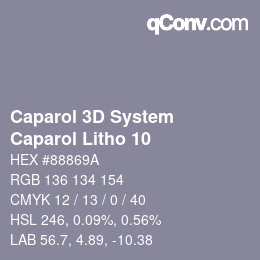 Código de color: Caparol 3D System - Caparol Litho 10 | qconv.com