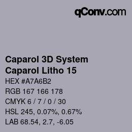 Color code: Caparol 3D System - Caparol Litho 15 | qconv.com