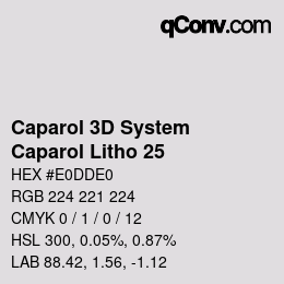 Farbcode: Caparol 3D System - Caparol Litho 25 | qconv.com