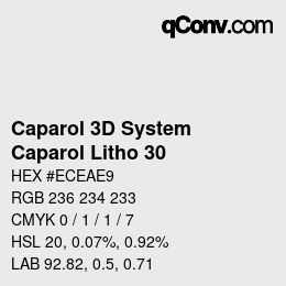 Color code: Caparol 3D System - Caparol Litho 30 | qconv.com