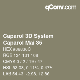 Color code: Caparol 3D System - Caparol Mai 35 | qconv.com