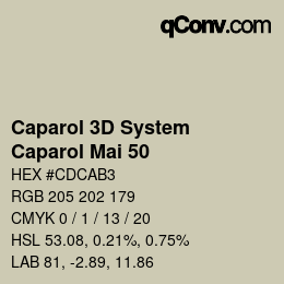 Código de color: Caparol 3D System - Caparol Mai 50 | qconv.com