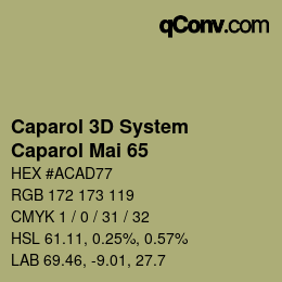 Code couleur: Caparol 3D System - Caparol Mai 65 | qconv.com