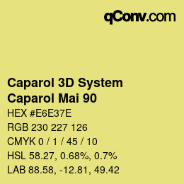 Color code: Caparol 3D System - Caparol Mai 90 | qconv.com