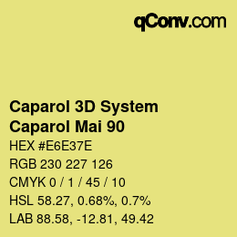 颜色代码: Caparol 3D System - Caparol Mai 90 | qconv.com