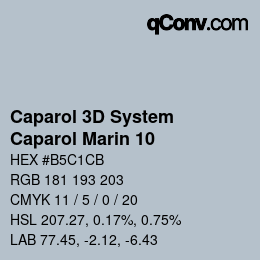 Color code: Caparol 3D System - Caparol Marin 10 | qconv.com