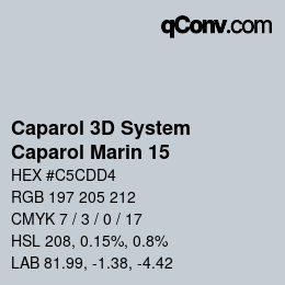 Color code: Caparol 3D System - Caparol Marin 15 | qconv.com