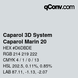 Farbcode: Caparol 3D System - Caparol Marin 20 | qconv.com