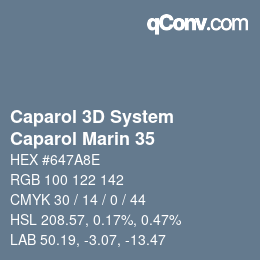 カラーコード: Caparol 3D System - Caparol Marin 35 | qconv.com