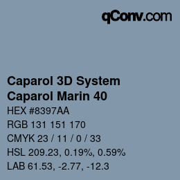 Code couleur: Caparol 3D System - Caparol Marin 40 | qconv.com