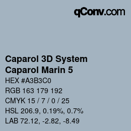 Color code: Caparol 3D System - Caparol Marin 5 | qconv.com