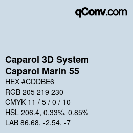 Código de color: Caparol 3D System - Caparol Marin 55 | qconv.com