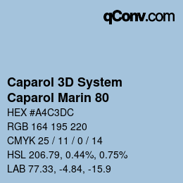 Color code: Caparol 3D System - Caparol Marin 80 | qconv.com