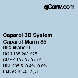 Farbcode: Caparol 3D System - Caparol Marin 85 | qconv.com