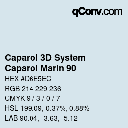 Farbcode: Caparol 3D System - Caparol Marin 90 | qconv.com