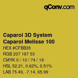 カラーコード: Caparol 3D System - Caparol Melisse 100 | qconv.com