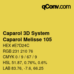 Farbcode: Caparol 3D System - Caparol Melisse 105 | qconv.com