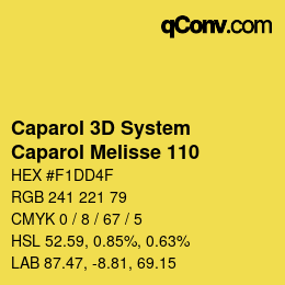 Color code: Caparol 3D System - Caparol Melisse 110 | qconv.com