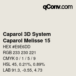 Color code: Caparol 3D System - Caparol Melisse 15 | qconv.com