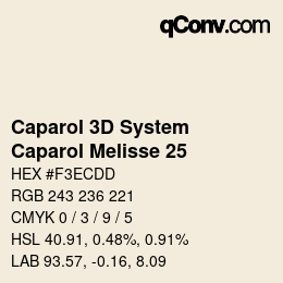 Color code: Caparol 3D System - Caparol Melisse 25 | qconv.com