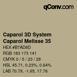 カラーコード: Caparol 3D System - Caparol Melisse 35 | qconv.com