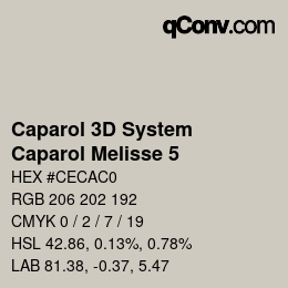 Code couleur: Caparol 3D System - Caparol Melisse 5 | qconv.com