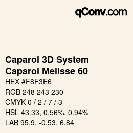 カラーコード: Caparol 3D System - Caparol Melisse 60 | qconv.com