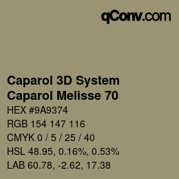 カラーコード: Caparol 3D System - Caparol Melisse 70 | qconv.com