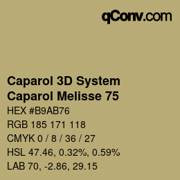 颜色代码: Caparol 3D System - Caparol Melisse 75 | qconv.com