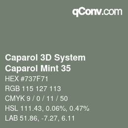 Farbcode: Caparol 3D System - Caparol Mint 35 | qconv.com