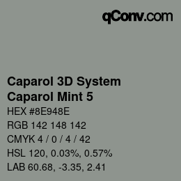 Farbcode: Caparol 3D System - Caparol Mint 5 | qconv.com