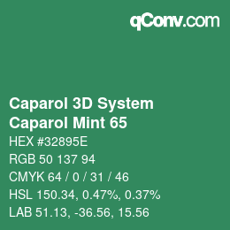 Color code: Caparol 3D System - Caparol Mint 65 | qconv.com