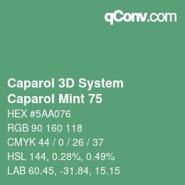 カラーコード: Caparol 3D System - Caparol Mint 75 | qconv.com