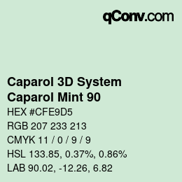 カラーコード: Caparol 3D System - Caparol Mint 90 | qconv.com