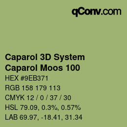 Color code: Caparol 3D System - Caparol Moos 100 | qconv.com