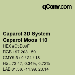 Code couleur: Caparol 3D System - Caparol Moos 110 | qconv.com