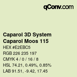 カラーコード: Caparol 3D System - Caparol Moos 115 | qconv.com