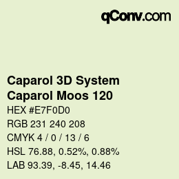 Farbcode: Caparol 3D System - Caparol Moos 120 | qconv.com