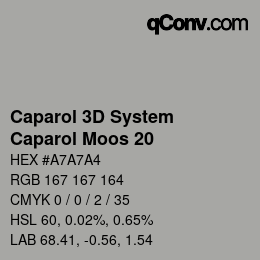 カラーコード: Caparol 3D System - Caparol Moos 20 | qconv.com