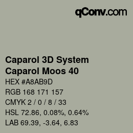 Color code: Caparol 3D System - Caparol Moos 40 | qconv.com