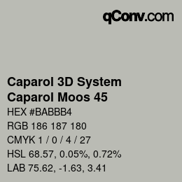 Color code: Caparol 3D System - Caparol Moos 45 | qconv.com