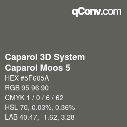 颜色代码: Caparol 3D System - Caparol Moos 5 | qconv.com