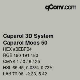 Color code: Caparol 3D System - Caparol Moos 50 | qconv.com