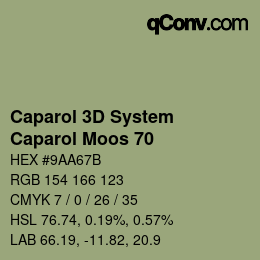 Código de color: Caparol 3D System - Caparol Moos 70 | qconv.com