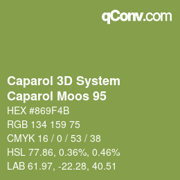 Color code: Caparol 3D System - Caparol Moos 95 | qconv.com